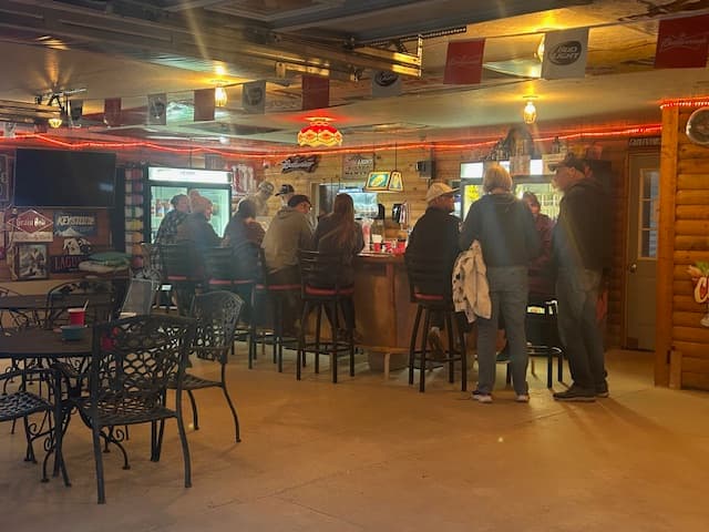 Beer Garden bar and gathering area
