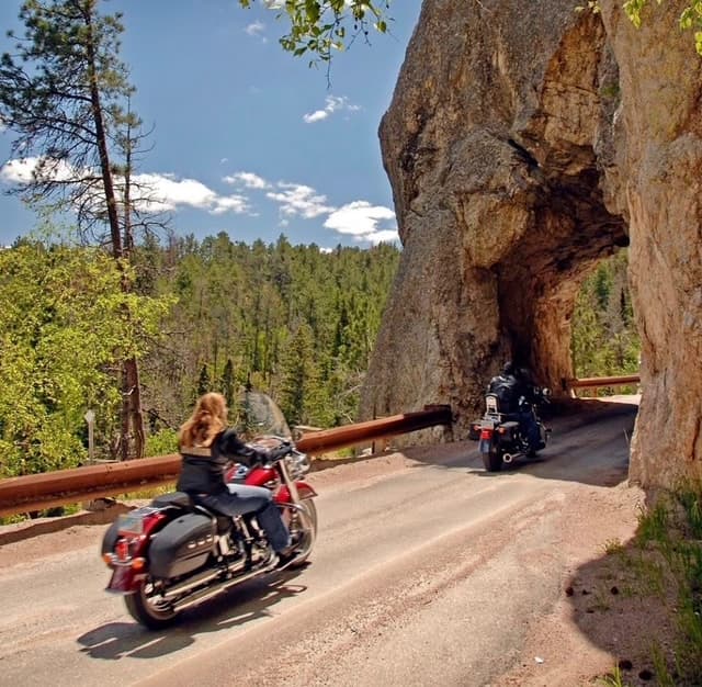 Riders relaxing at Rush No More during the Sturgis Motorcycle Rally
