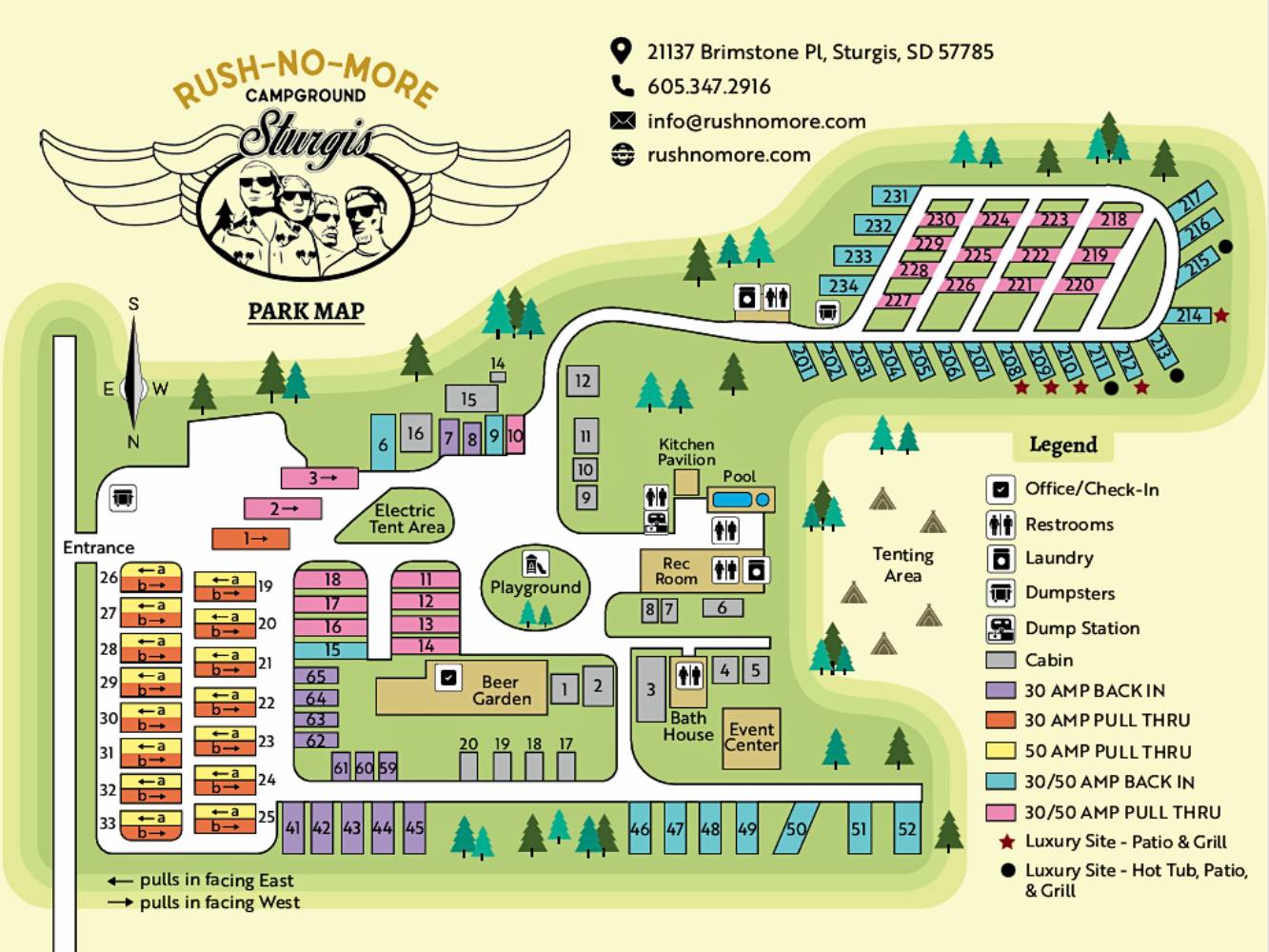 Rush No More Location Map