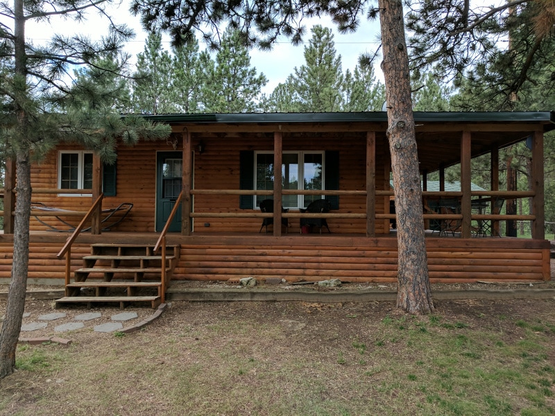 Cabin 15 - outside porch view